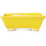 Rectangular yellow bonsai pot by Seto - 80 x 70 x 30 mm