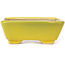 Pot à bonsaï rectangulaire jaune par Seto - 70 x 60 x 25 mm