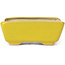 Pot à bonsaï rectangulaire jaune par Seto - 75 x 60 x 30 mm
