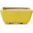 Pot à bonsaï rectangulaire jaune par Seto - 75 x 60 x 30 mm