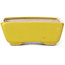 Pot à bonsaï rectangulaire jaune par Seto - 75 x 60 x 30 mm
