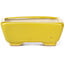 Rectangular yellow bonsai pot by Seto - 70 x 55 x 30 mm