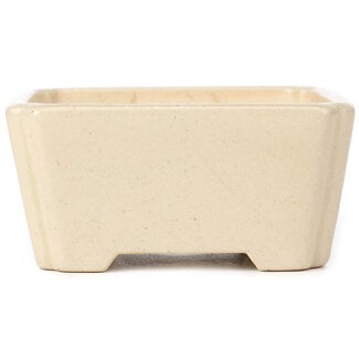 125 mm square beige pot from China