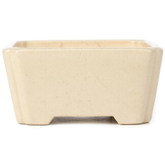 125 mm vierkante beige pot uit China