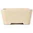 Vierkante beige bonsaipot - 125 x 125 x 60 mm
