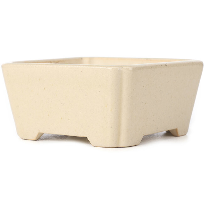 Vaso bonsai quadrato beige - 125 x 125 x 60 mm