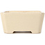 Vierkante beige bonsaipot - 125 x 125 x 60 mm