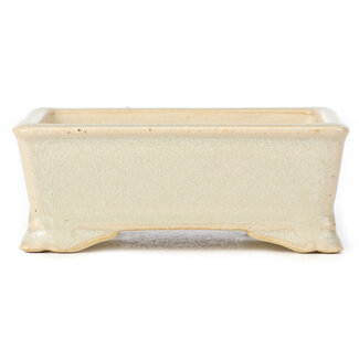 105 mm rectangular beige pot from China