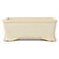 Rectangular beige bonsai pot - 105 x 80 x 40 mm