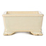 Maceta de bonsái rectangular beige - 105 x 80 x 40 mm