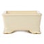 Rectangular beige bonsai pot - 105 x 80 x 40 mm