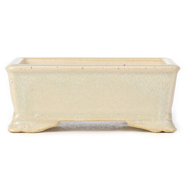 Vaso bonsai rettangolare beige - 105 x 80 x 40 mm