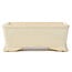 Rectangular beige bonsai pot - 105 x 80 x 40 mm