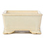Pot à bonsaï rectangulaire beige - 105 x 80 x 40 mm