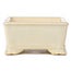 Rectangular beige bonsai pot - 105 x 80 x 40 mm