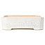 Pot à bonsaï rectangulaire blanc - 125 x 105 x 35 mm