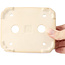 Rechthoekige witte bonsaipot - 125 x 105 x 35 mm