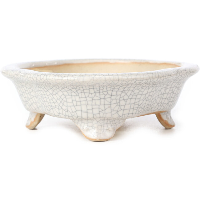 Mokko white bonsai pot - 175 x 140 x 45 mm