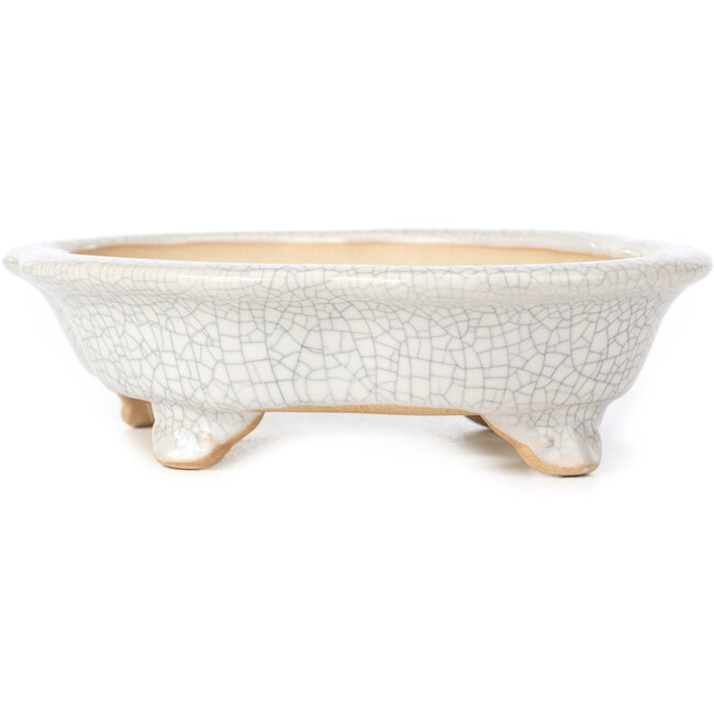 Mokko white bonsai pot - 175 x 140 x 45 mm