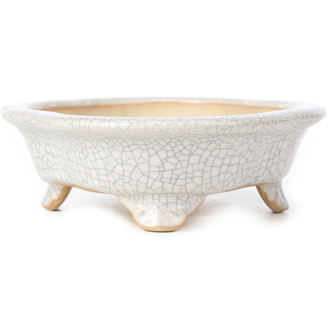 Mokko white bonsai pot - 175 x 140 x 45 mm