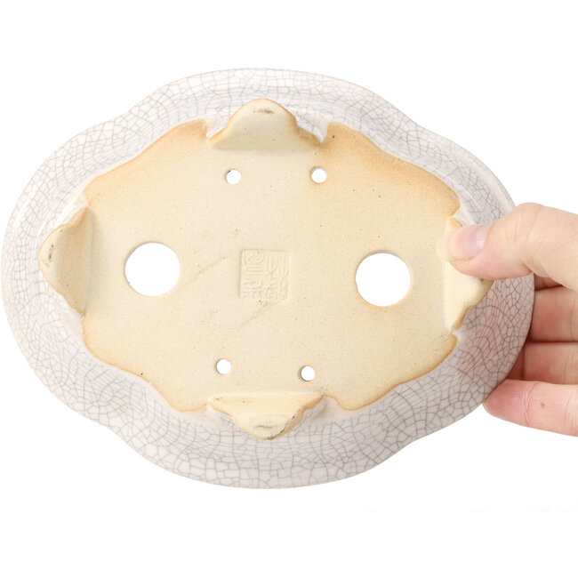 Maceta de bonsái blanca Mokko - 175 x 140 x 45 mm