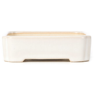 125 mm rectangular white pot from China