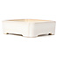Pot à bonsaï rectangulaire blanc - 125 x 105 x 35 mm