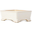 Pot à bonsaï rectangulaire blanc - 105 x 80 x 45 mm