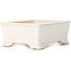 Pot à bonsaï rectangulaire blanc - 105 x 80 x 45 mm