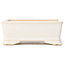 Maceta de bonsái blanca rectangular - 105 x 80 x 45 mm
