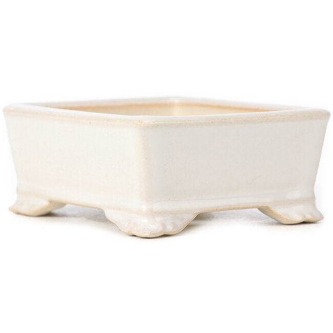 Vaso bonsai rettangolare bianco - 105 x 80 x 45 mm