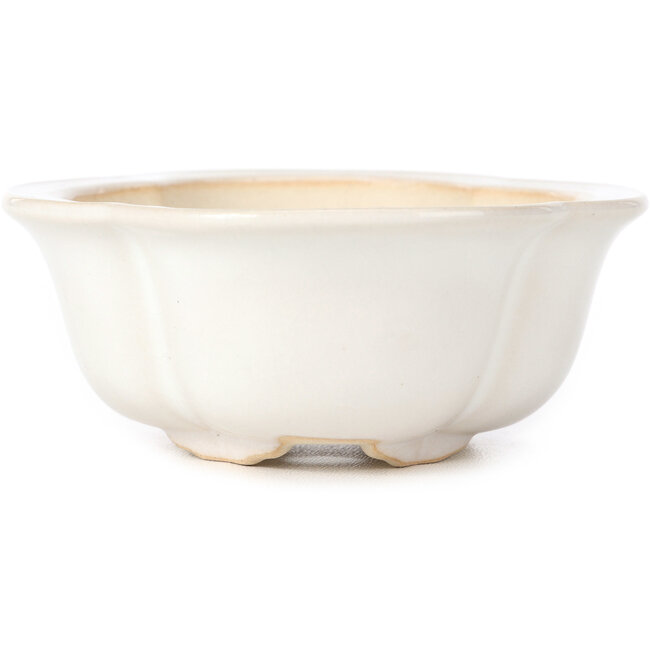 Mokko white bonsai pot - 135 x 115 x 45 mm