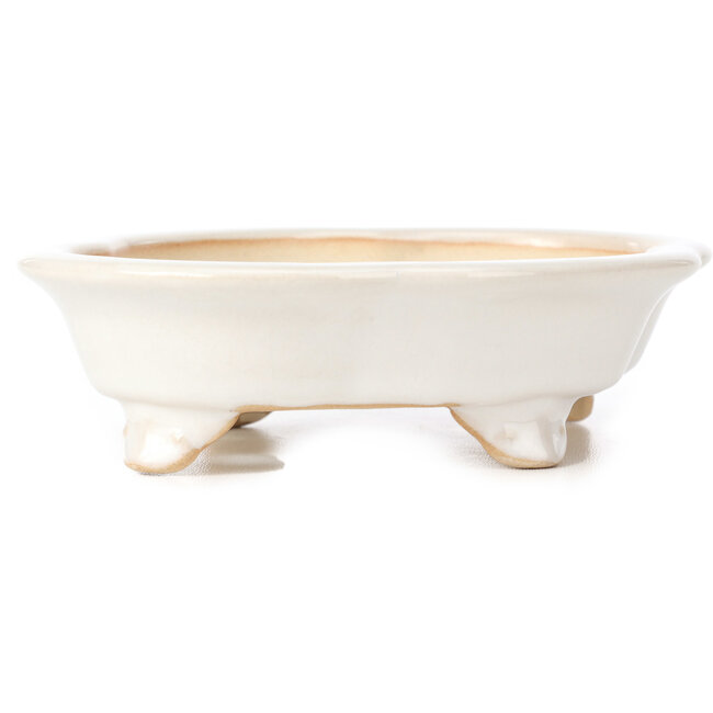 Pot à bonsaï Mokko blanc - 175 x 140 x 45 mm