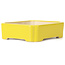 Rechthoekige gele bonsaipot - 125 x 105 x 35 mm