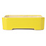 Rechthoekige gele bonsaipot - 125 x 105 x 35 mm