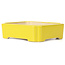 Rechthoekige gele bonsaipot - 125 x 105 x 35 mm