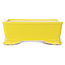 Rechthoekige gele bonsaipot - 105 x 80 x 40 mm