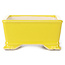 Rechthoekige gele bonsaipot - 105 x 80 x 40 mm