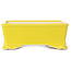 Rechthoekige gele bonsaipot - 105 x 80 x 40 mm