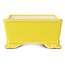 Rectangular yellow bonsai pot - 105 x 80 x 40 mm