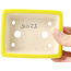 Pot à bonsaï rectangulaire jaune - 105 x 80 x 40 mm