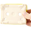 Rechthoekige gele bonsaipot - 105 x 80 x 40 mm