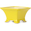 Vaso bonsai quadrato giallo - 80 x 80 x 50 mm