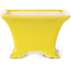 Vierkante gele bonsaipot - 80 x 80 x 50 mm