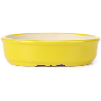 125 mm oval yellow pot from China