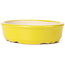 Ovale gelbe Bonsaischale - 125 x 105 x 35 mm