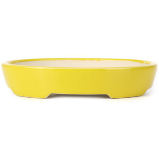 150 mm oval yellow pot from China