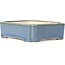 Rectangular blue bonsai pot - 125 x 105 x 35 mm