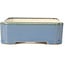 Rectangular blue bonsai pot - 125 x 105 x 35 mm