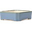 Rectangular blue bonsai pot - 125 x 105 x 35 mm